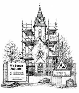 Baustelle Kirche