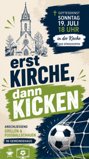 Gottesdienst und Fußball